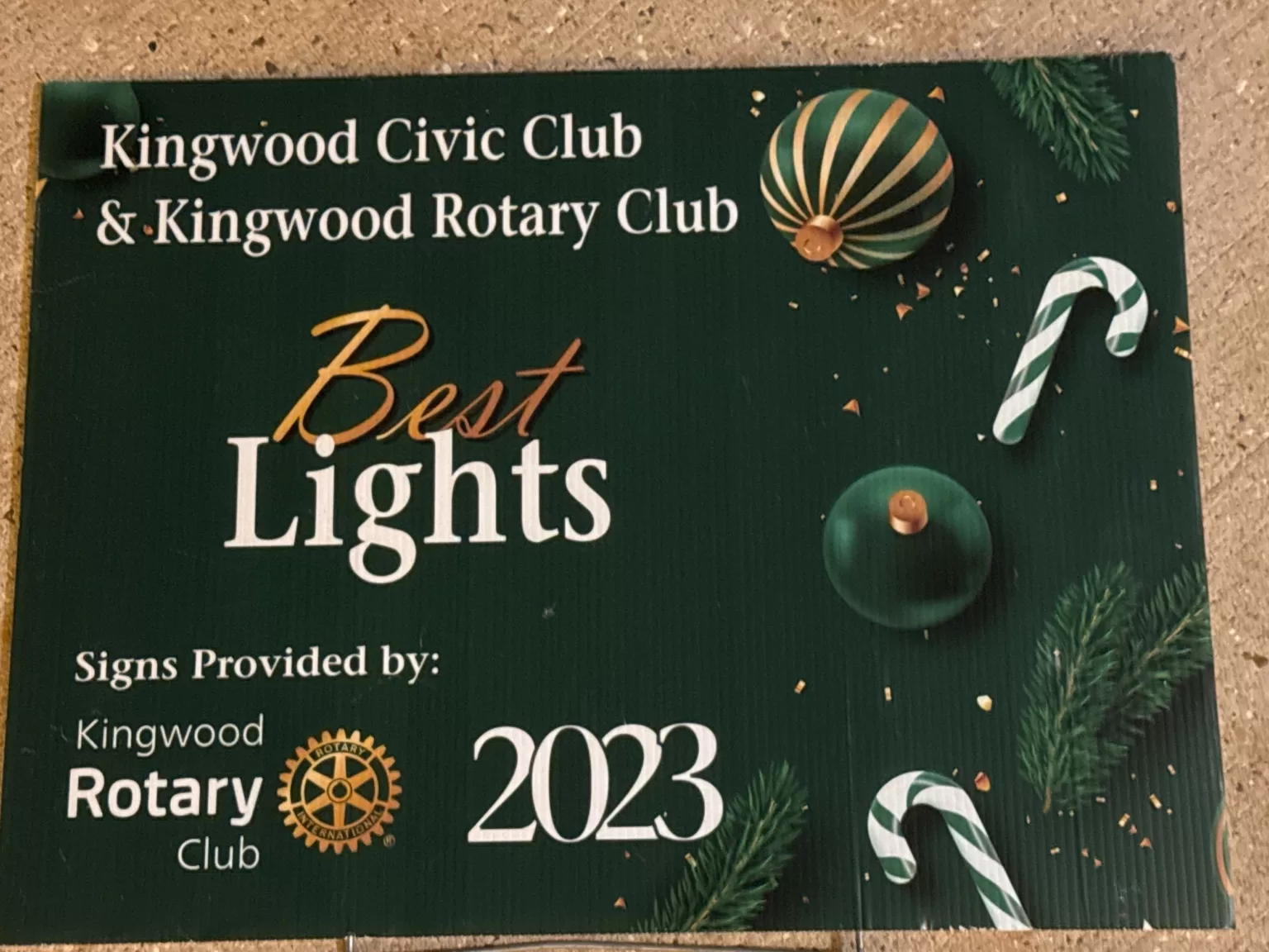 Best Holiday Lights Award 2023 Kingwood TX