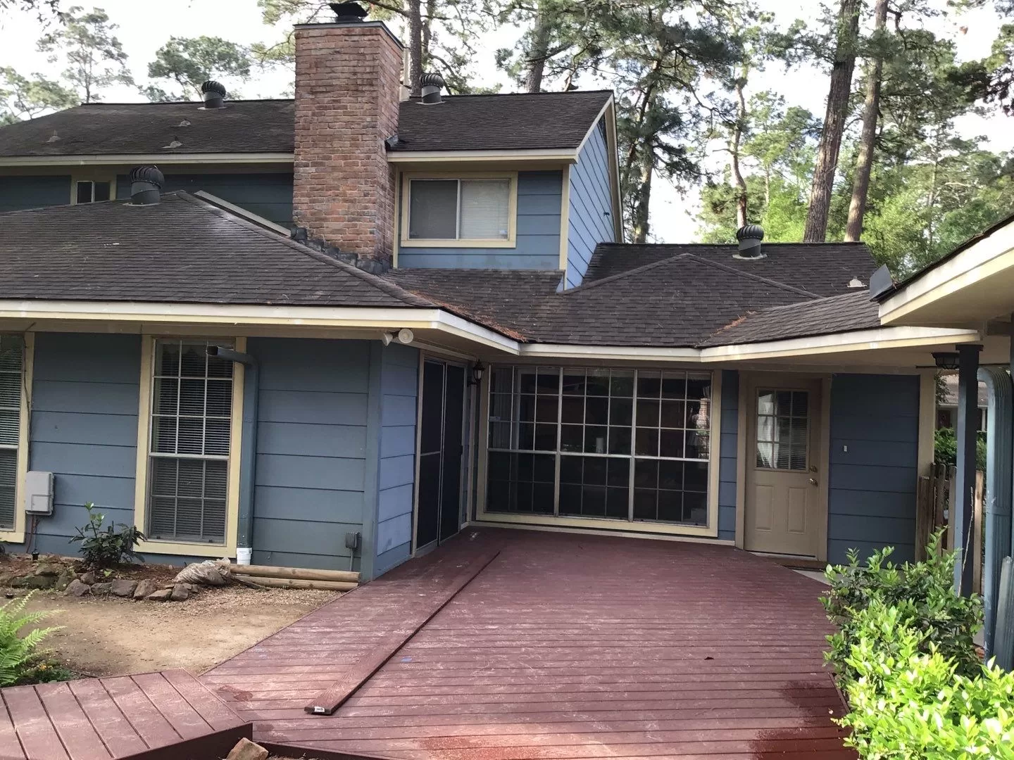 composite decking installation Houston TX backyard